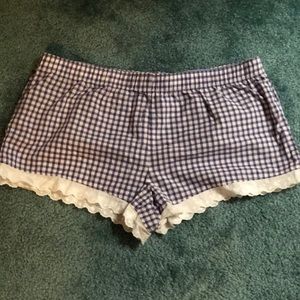 Gingham Sleep Shorts